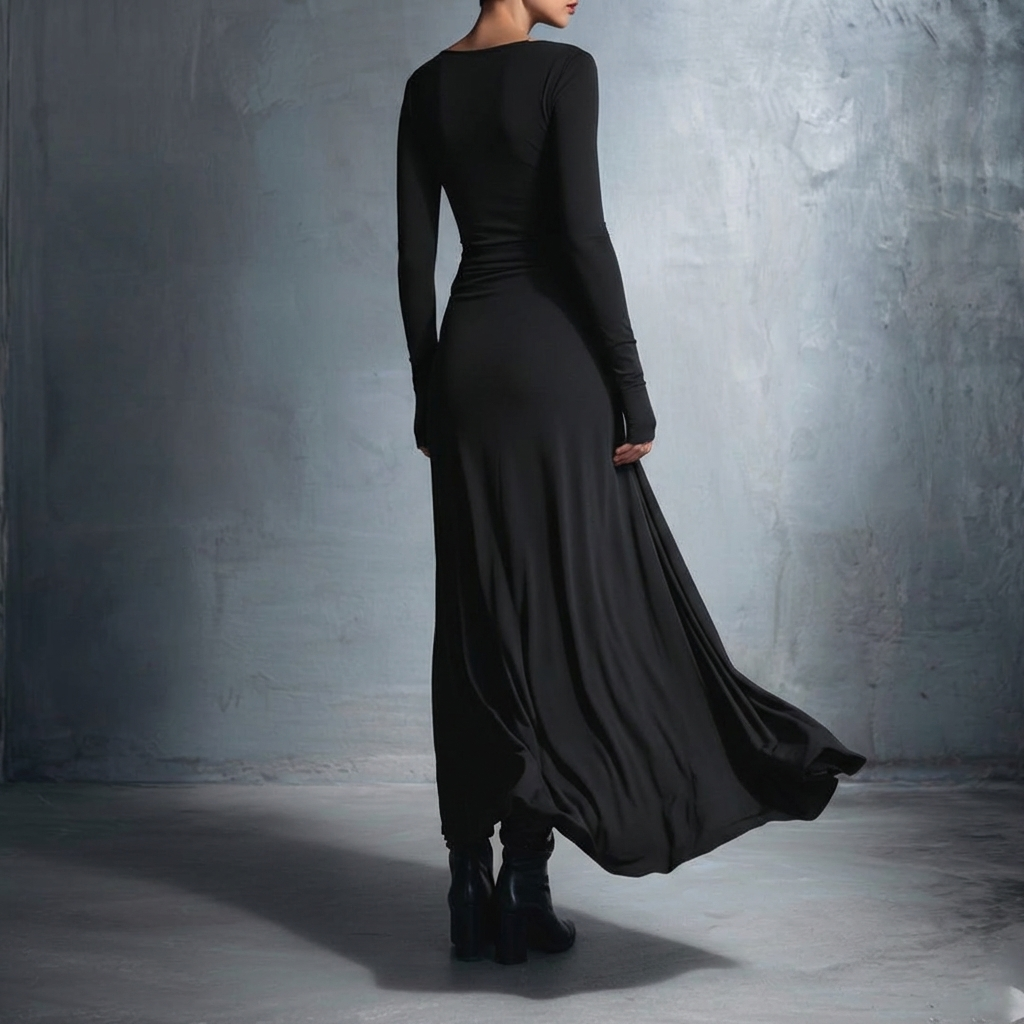 Vittoria - Abito maxi con nodo laterale
