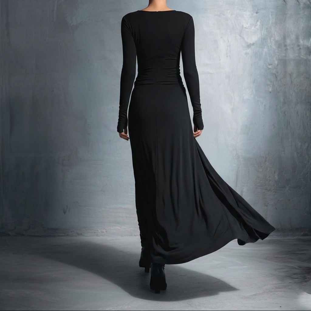 Vittoria - Abito maxi con nodo laterale