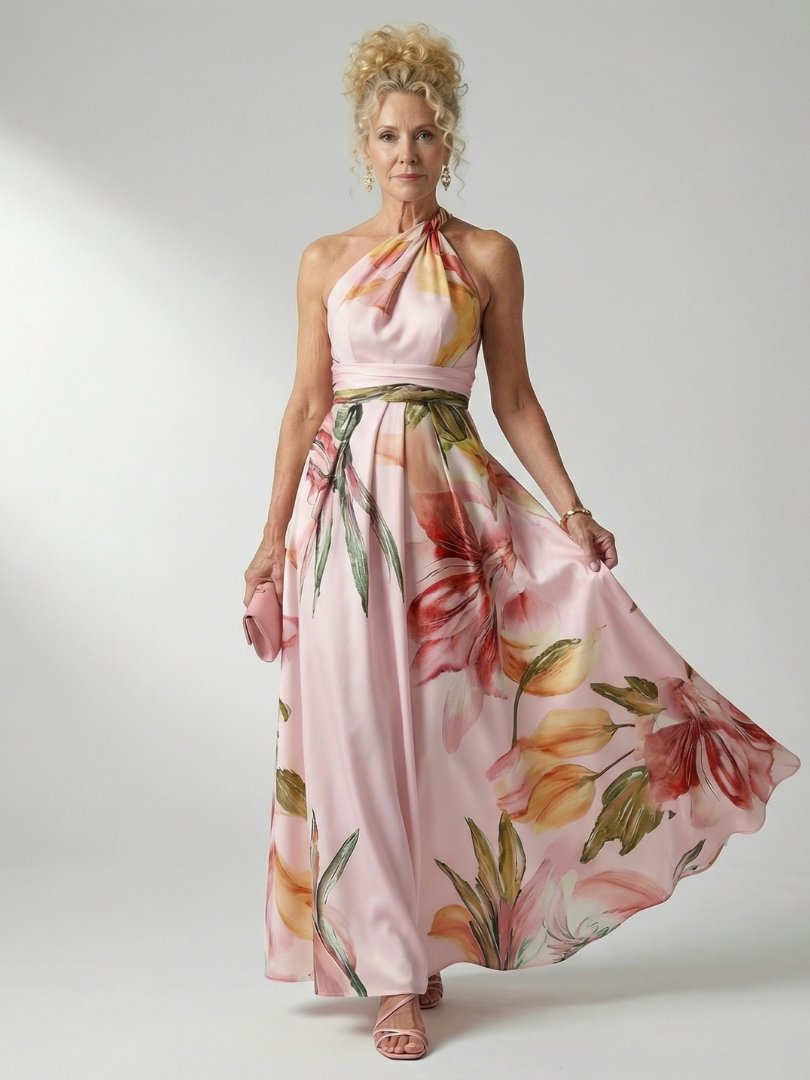 Amiel | Vestito Maxi Floreale Leggero