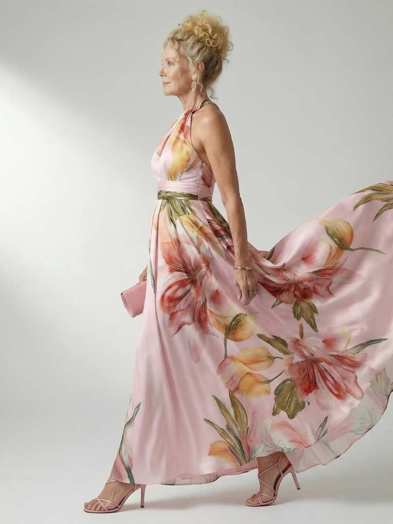 Amiel | Vestito Maxi Floreale Leggero