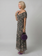 Calen | Abito Midi Off Shoulder Fluttuante