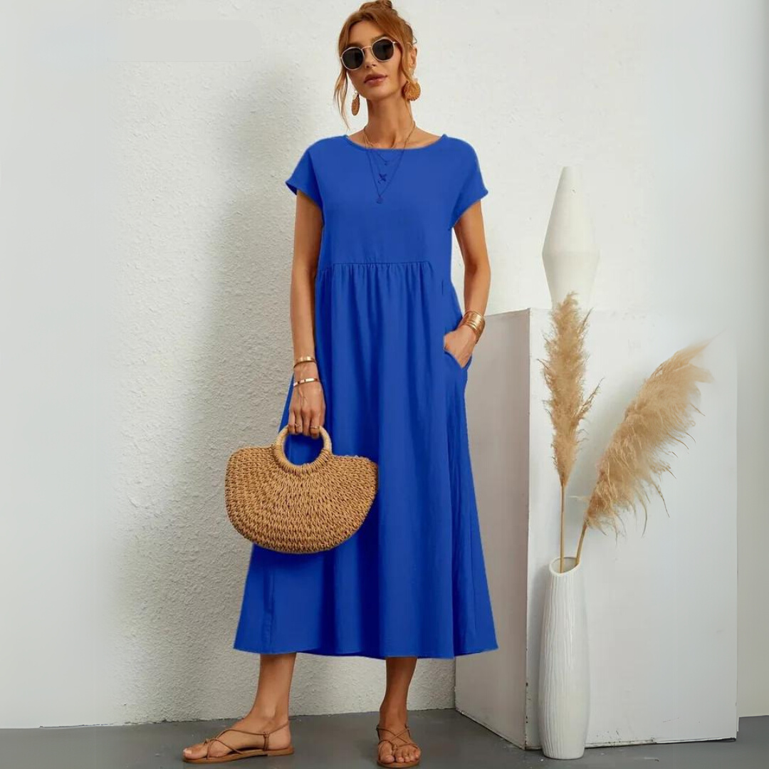 Isla | Abito midi casual in cotone