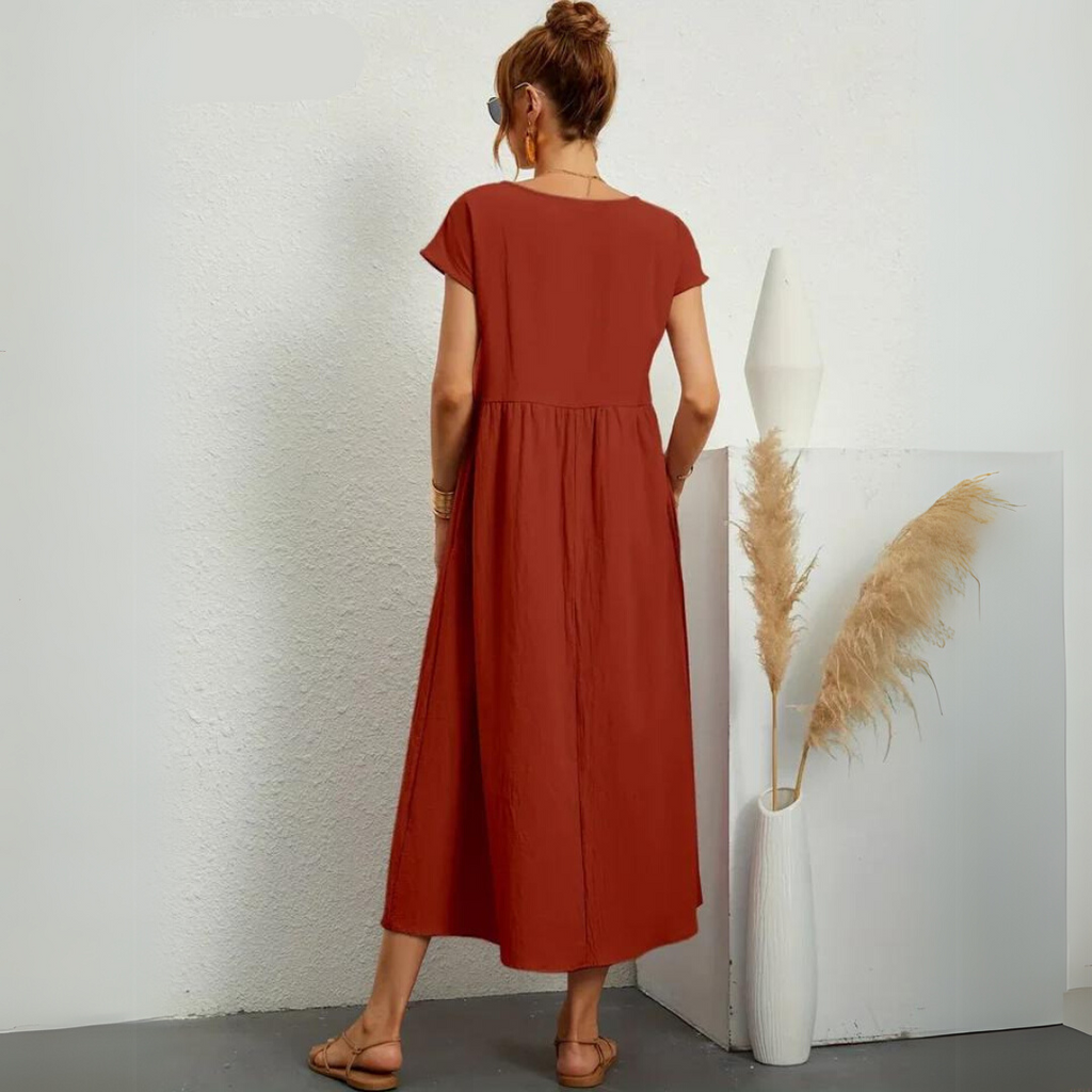 Isla | Abito midi casual in cotone
