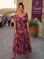 Calen | Abito Midi Off Shoulder Fluttuante