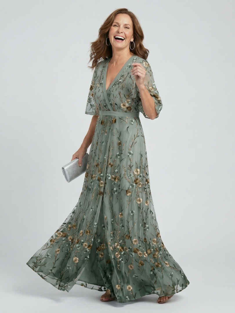 Selora | Abito Maxi Fluido con Scollo Halter