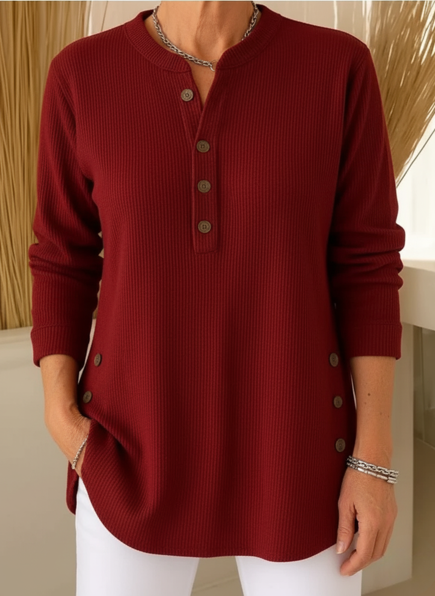 Laura | Maglia Morbida a Maniche Lunghe in Tricot