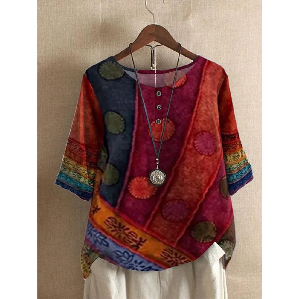 Valarie | top bohemien colorato