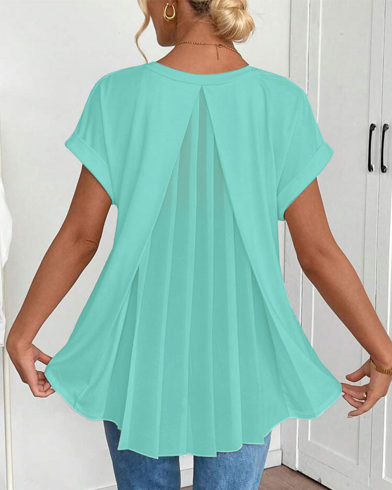 Estella | T-shirt patchwork casual