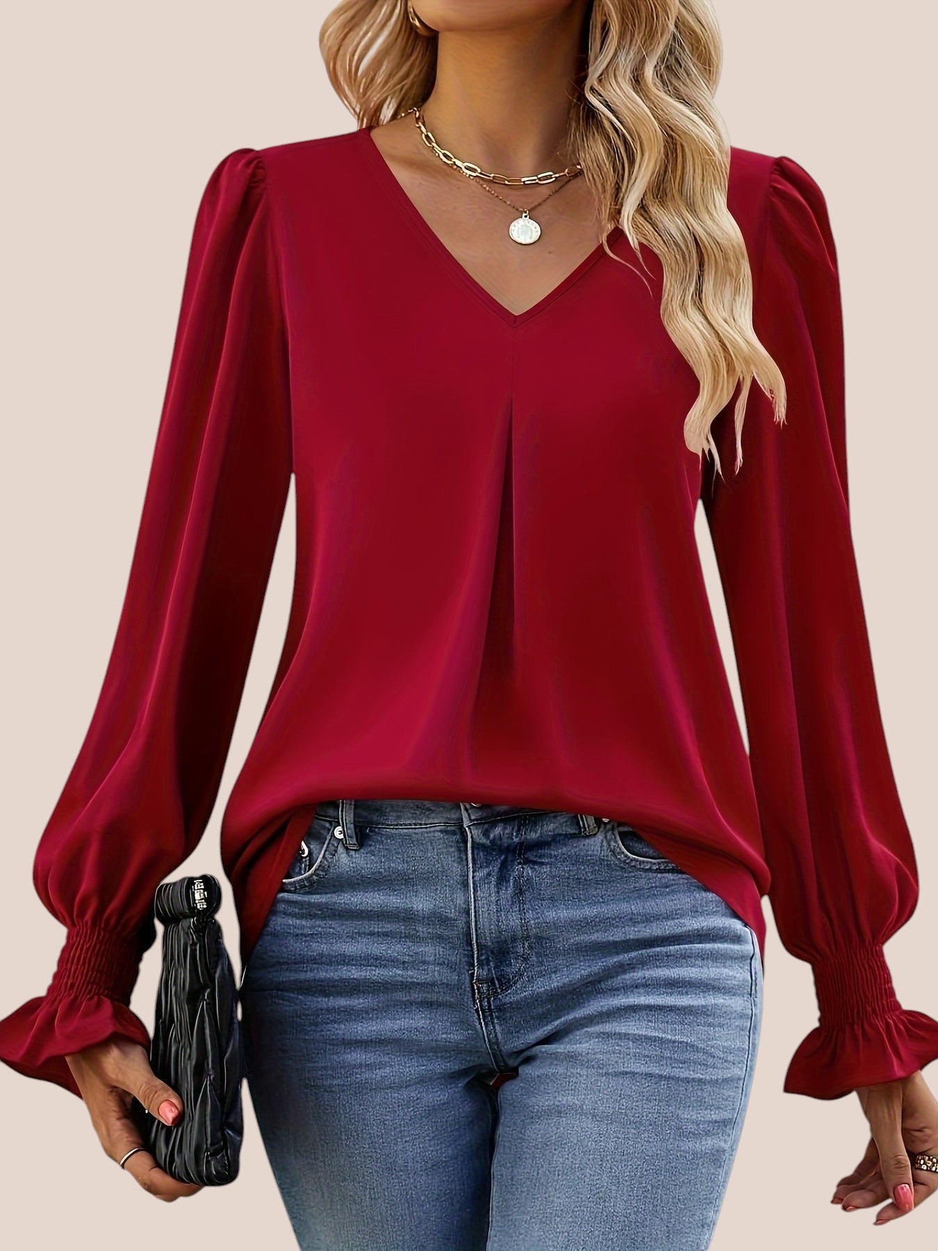 Mira | Blusa Elegante con Scollo a V