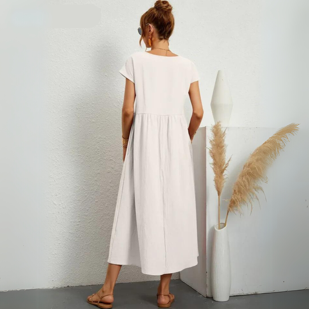 Isla | Abito midi casual in cotone