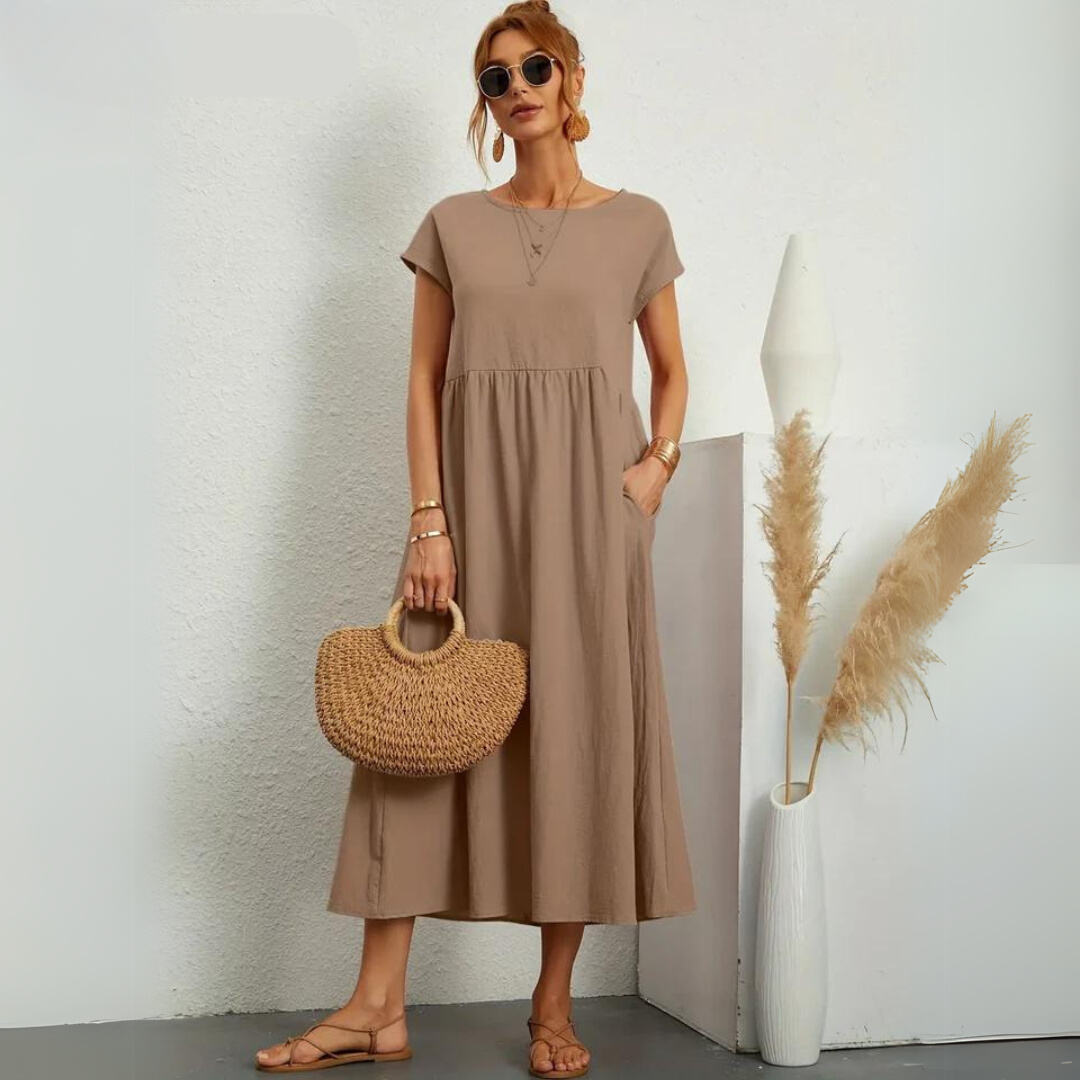 Isla | Abito midi casual in cotone