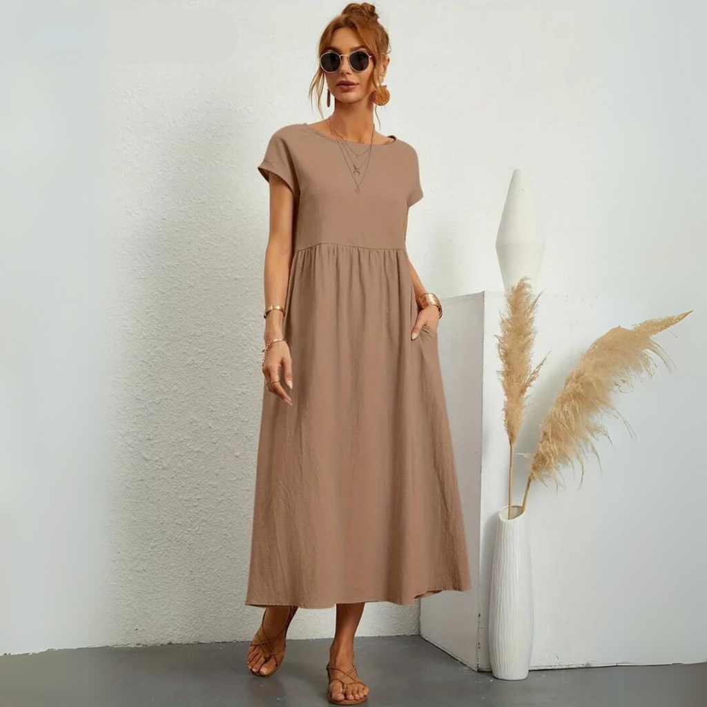 Isla | Abito midi casual in cotone