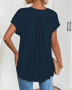 Estella | T-shirt patchwork casual