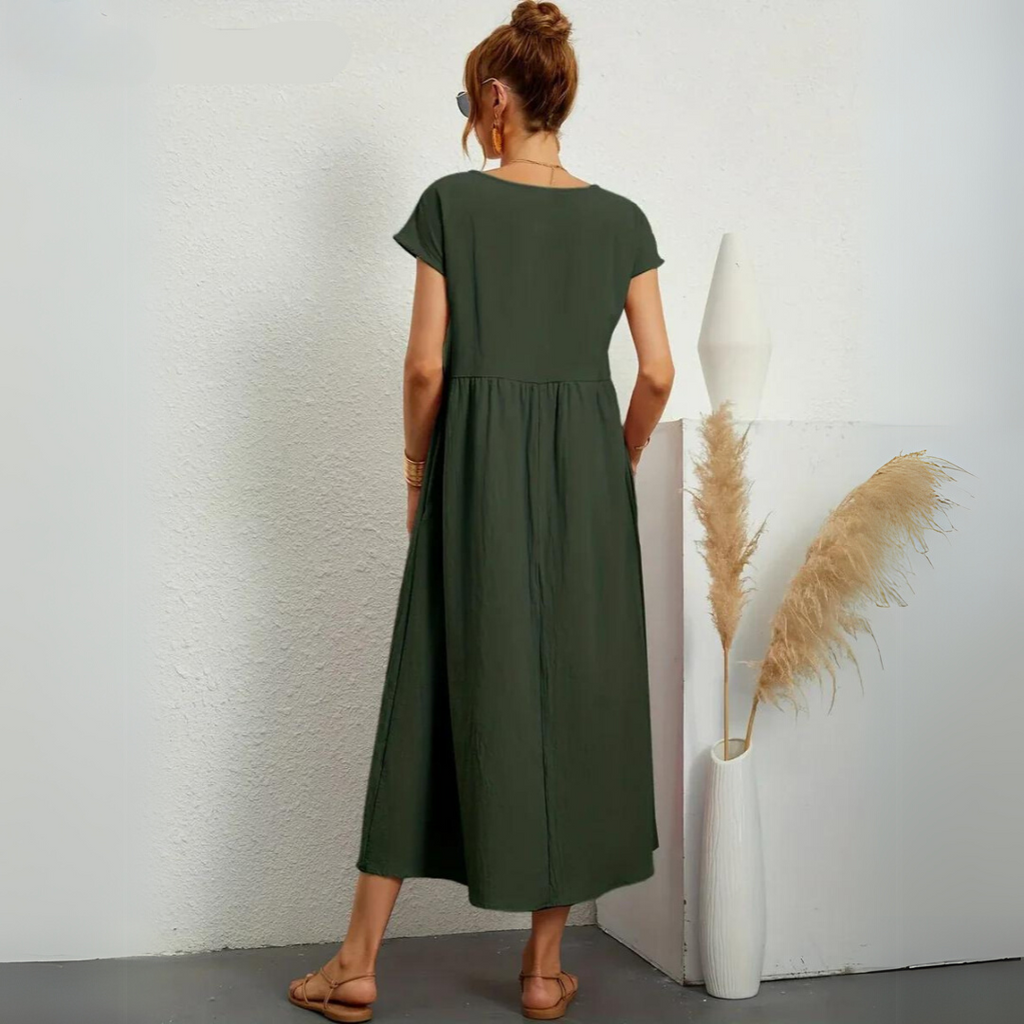 Isla | Abito midi casual in cotone