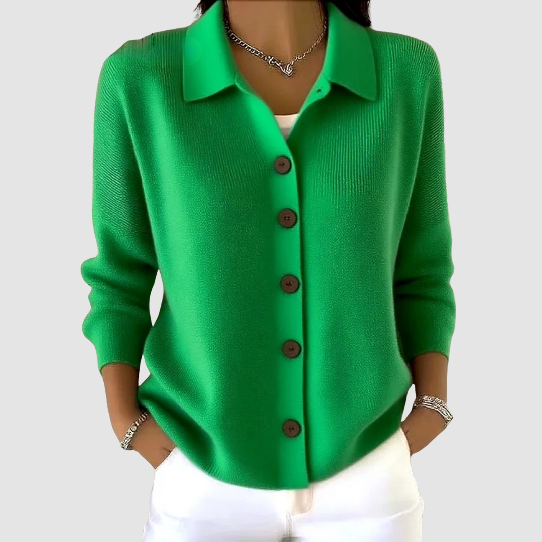 Joanna | Cardigan in Maglia con Bottoni