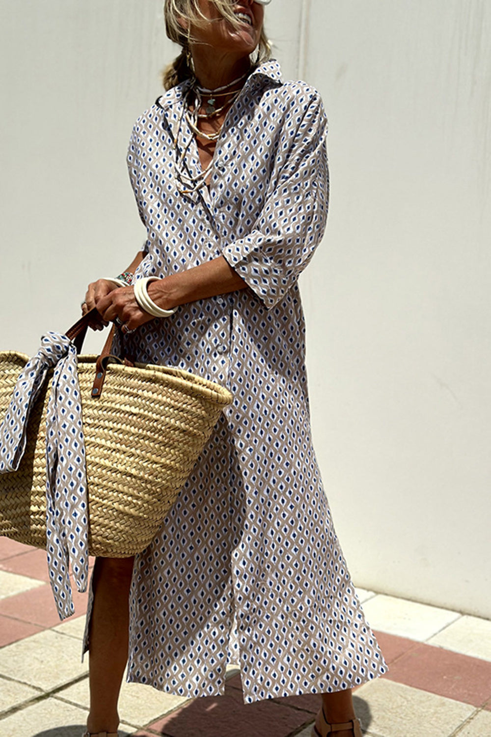 Anne | elegante abito camicia a righe