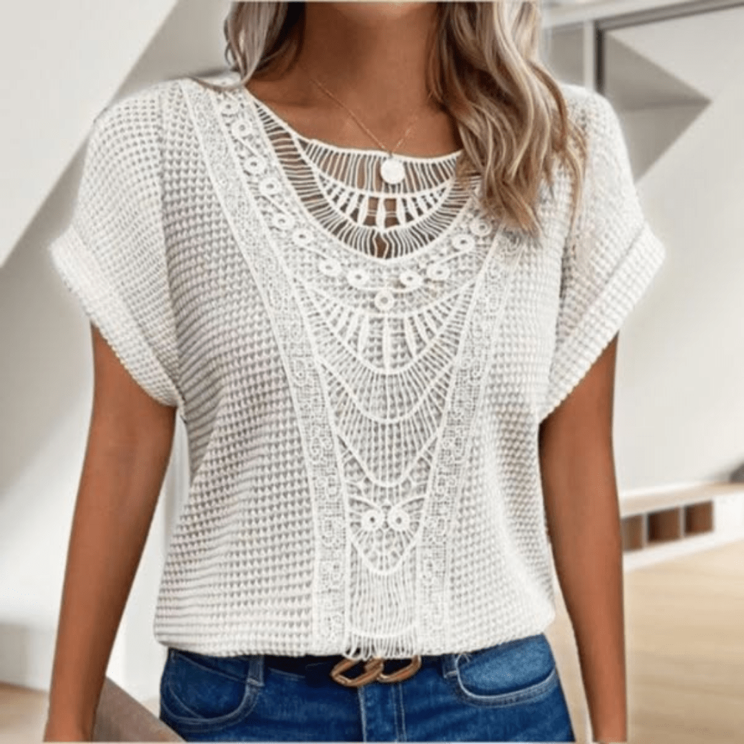 Karin | Blusa elegante in pizzo