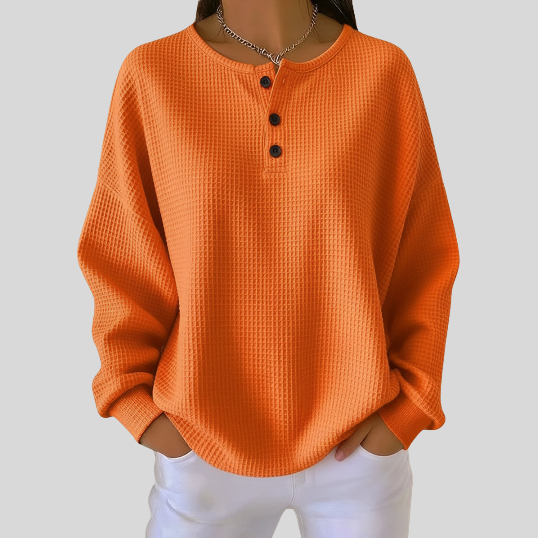 Anne | Maglia Morbida con Colletto e Bottoni