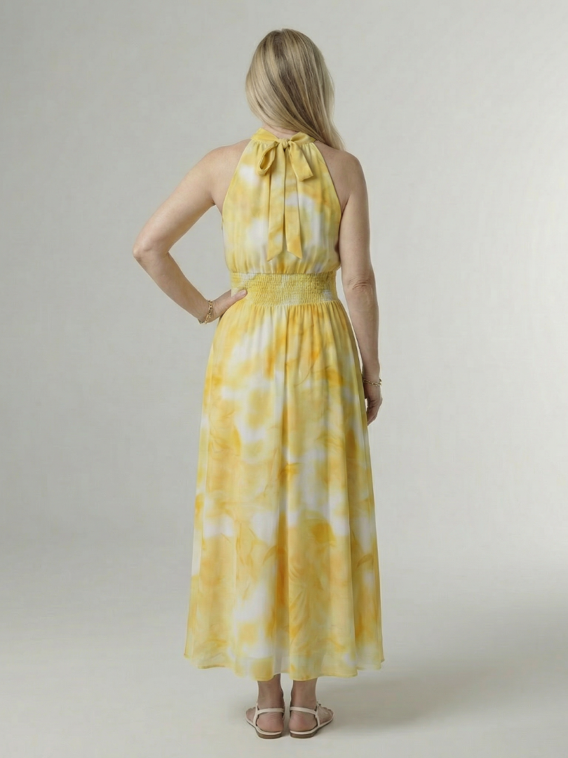Sylin | Abito Midi con Scollo All'americana