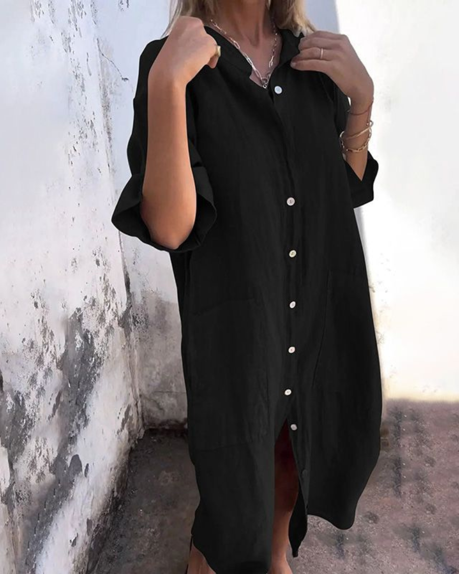 Melanie | Abito camicia casual stile Ibiza