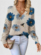 Aurélie | Maglione Elegante con Stampa Floreale