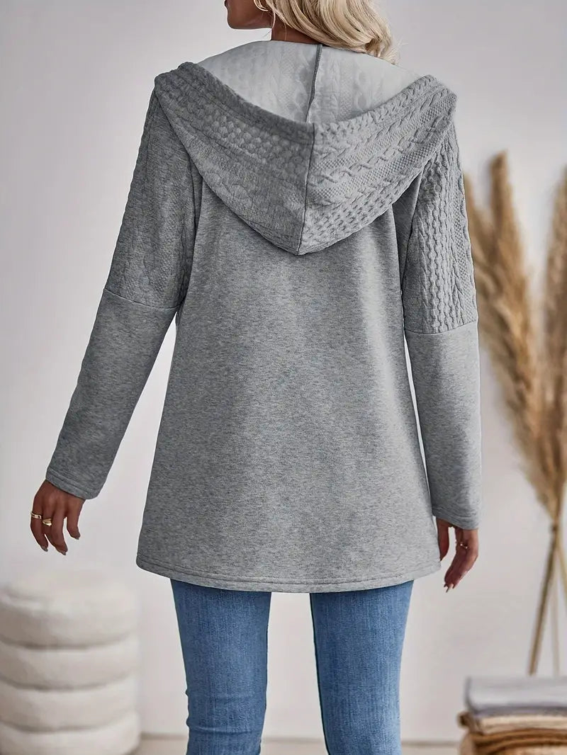 Vespara – Felpa Donna con Cerniera e Cappuccio Elegante