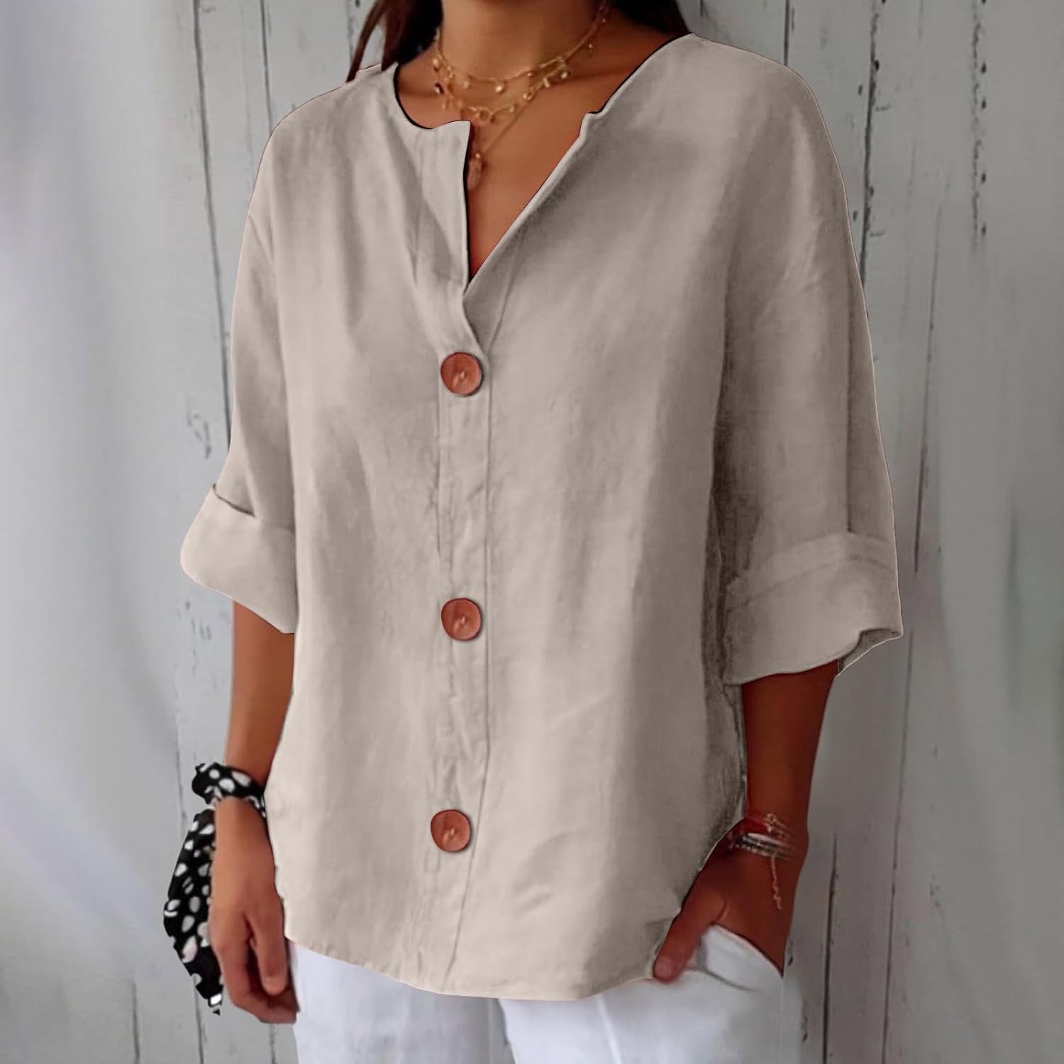 Clara | Blusa in lino casual