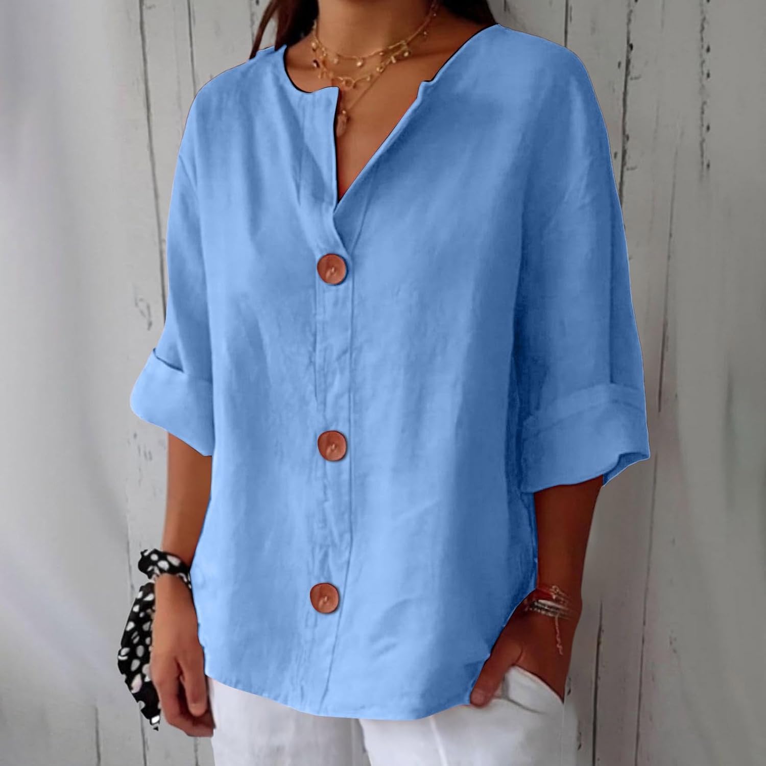 Clara | Blusa in lino casual