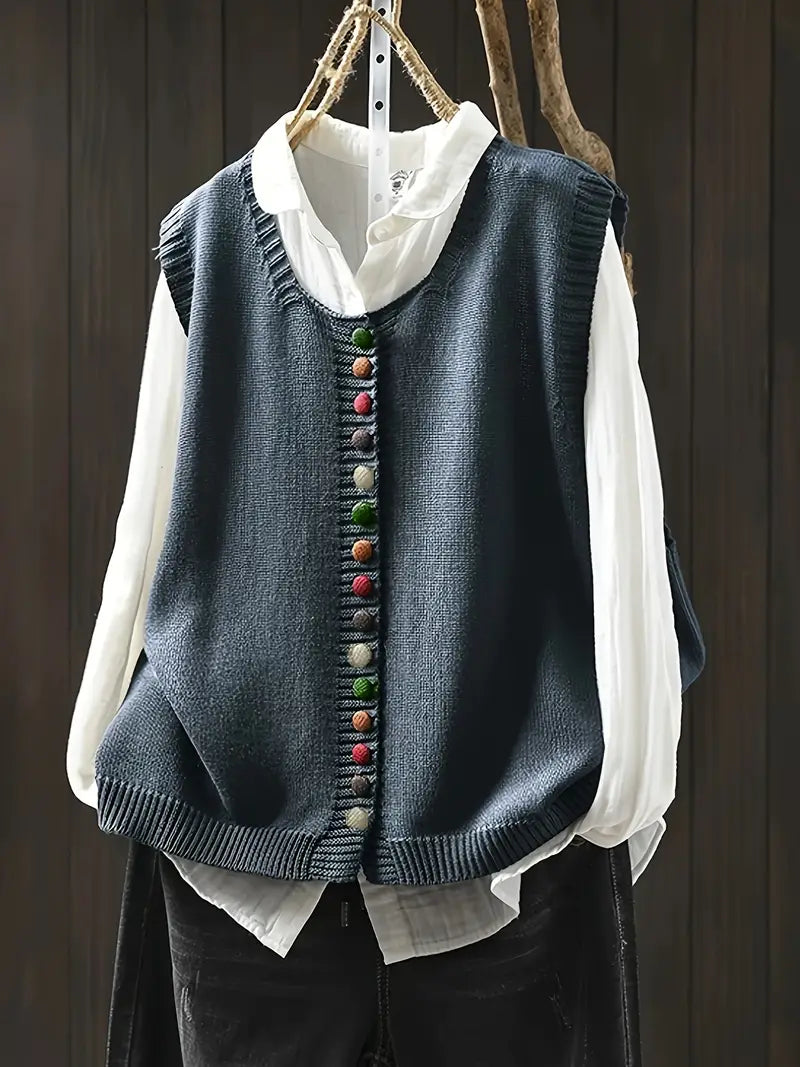 Gaelle | Gilet Casual Elegante in Maglia
