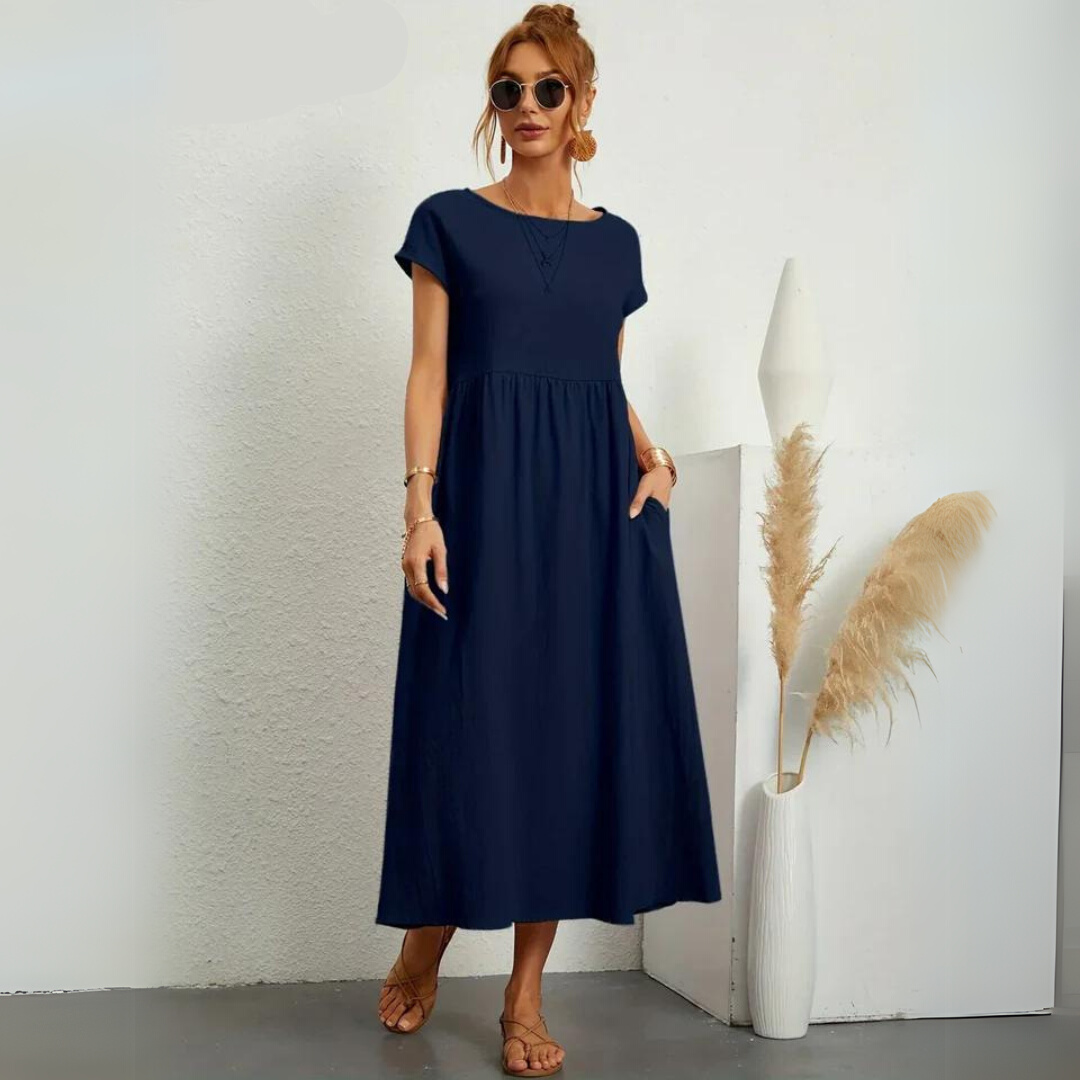 Isla | Abito midi casual in cotone