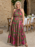 Rowen | Abito Midi con Collo All'Americana