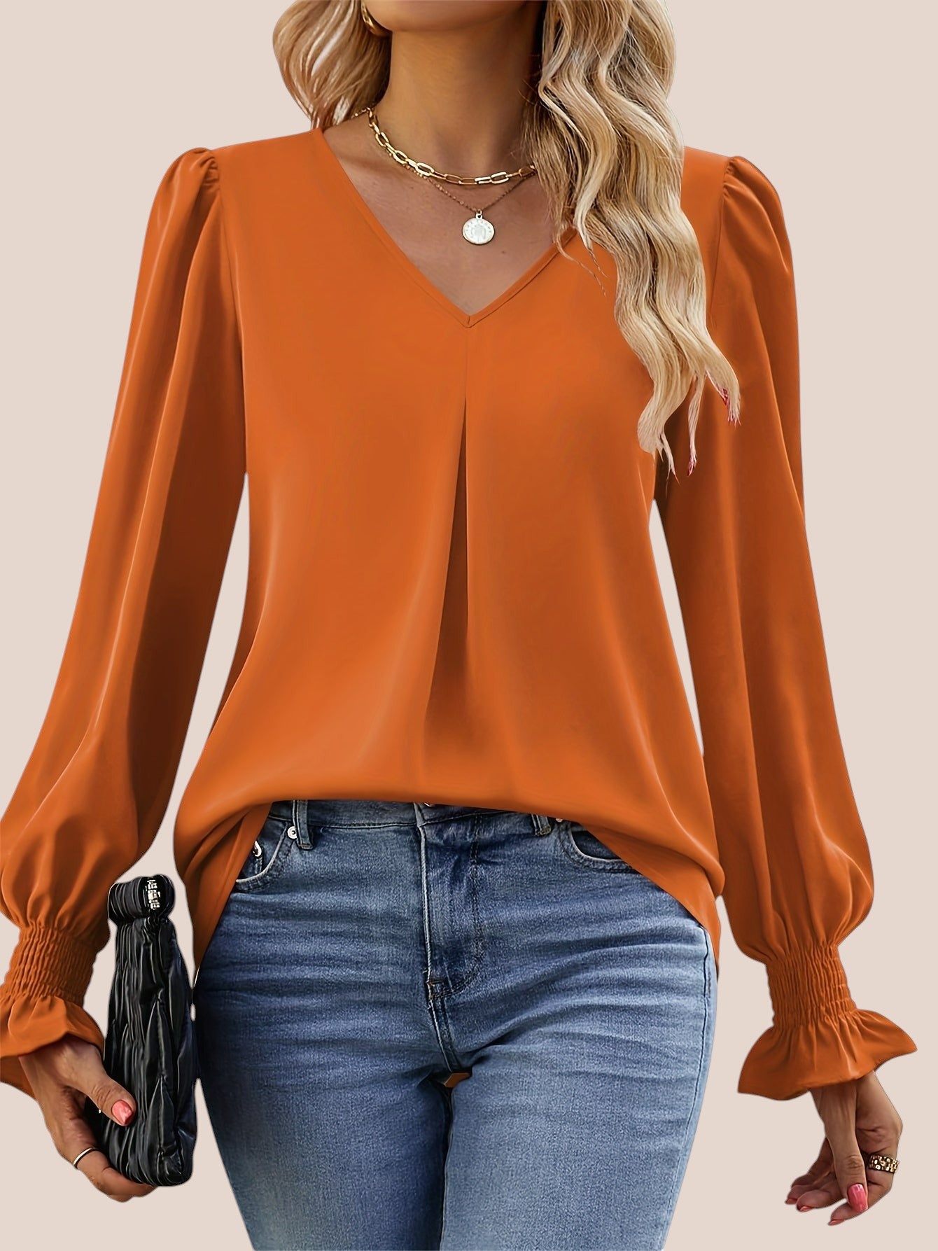 Mira | Blusa Elegante con Scollo a V