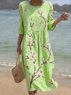 Caroline | Abito Casual a Maniche Elbow