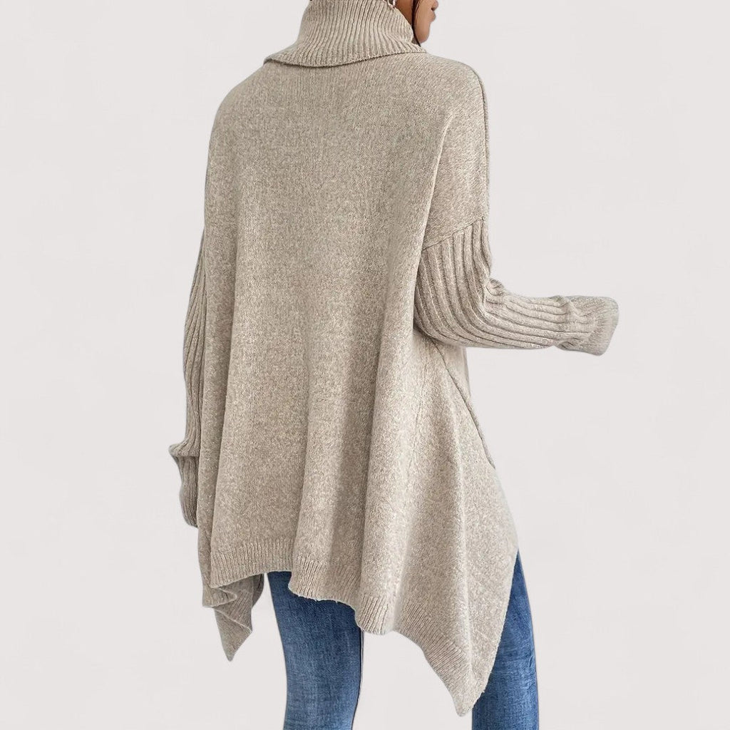 Patricia – Maglione a Collo Alto Lungo ed Elegante