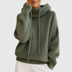 Marie | Maglione Cozy con Collo Alto e Cappuccio