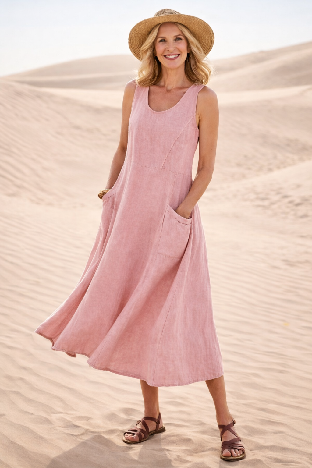 Luna | Vestito Midi A-Line Confortevole