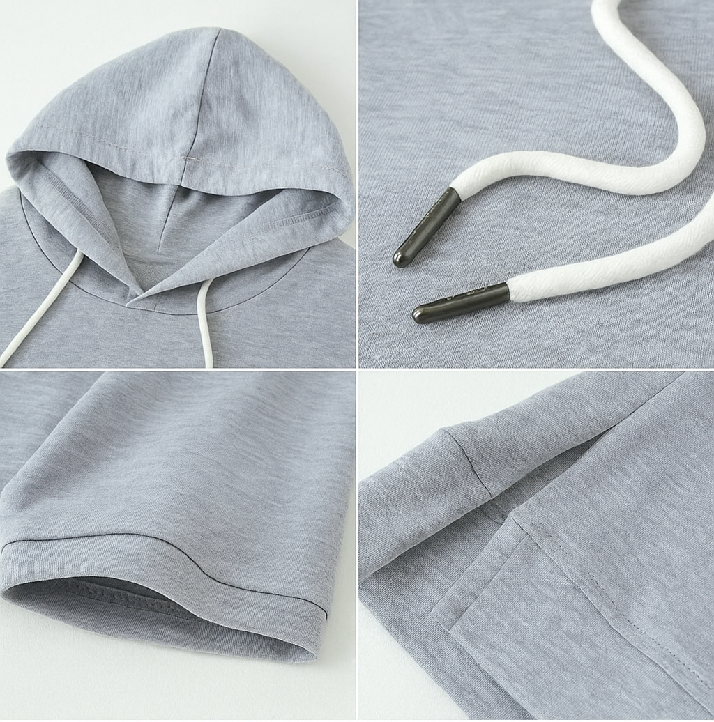 Alison | Felpa con cappuccio a maniche corte