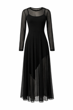 Neroa · Abito Maxi Loose-fit in Tulle Nero