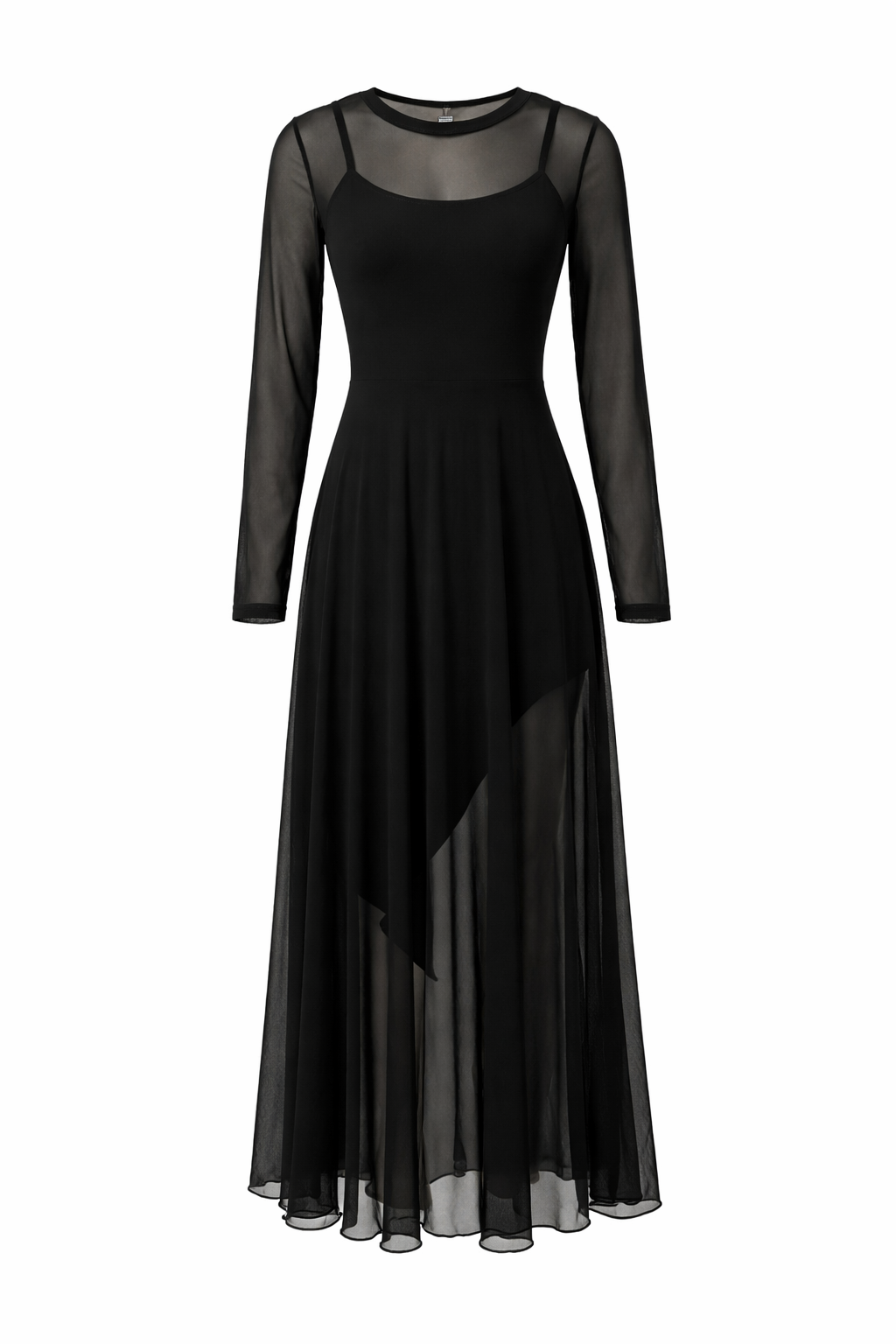 Neroa · Abito Maxi Loose-fit in Tulle Nero