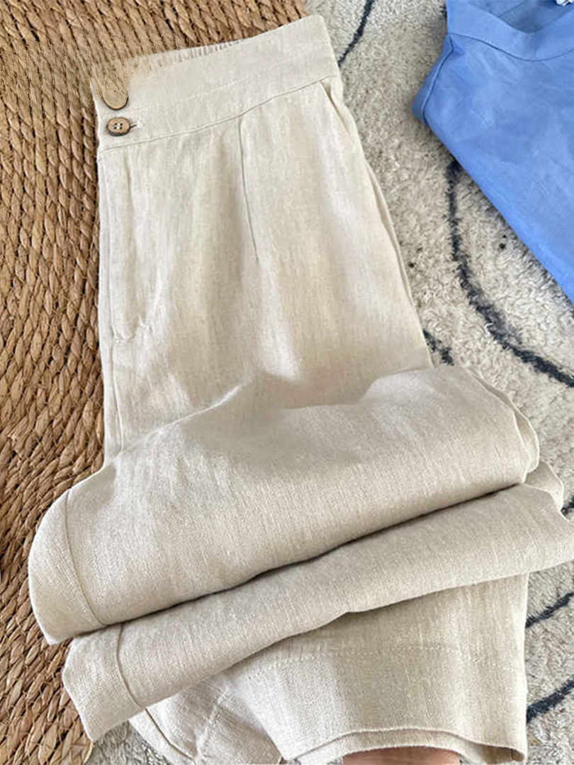 Maia | Pantaloni heritage in lino