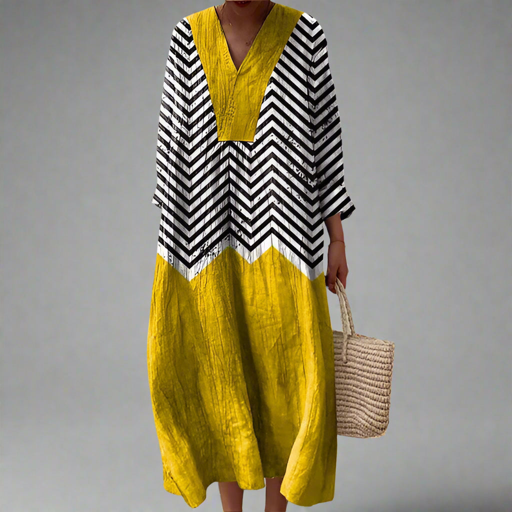 MIRELLA™|ABITO GEOMETRICO ELEGANTE