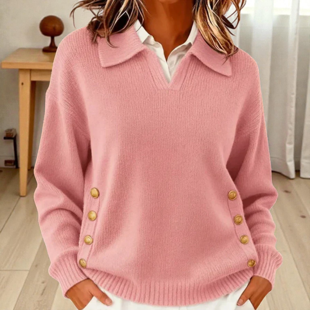 Marta | Maglia Morbida con Colletto Elegante