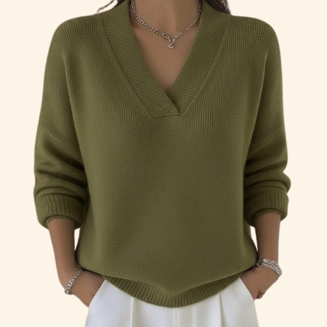 Noor | Maglia Morbida con Scollo a V