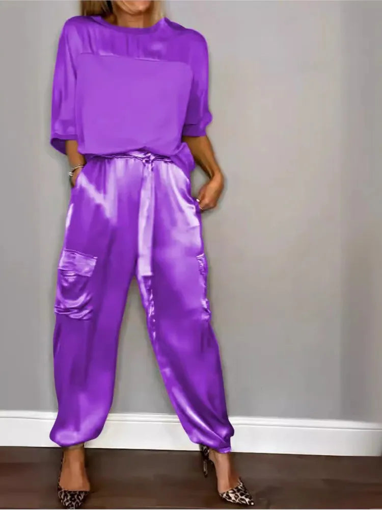 Evelina | eleganza satinata casual