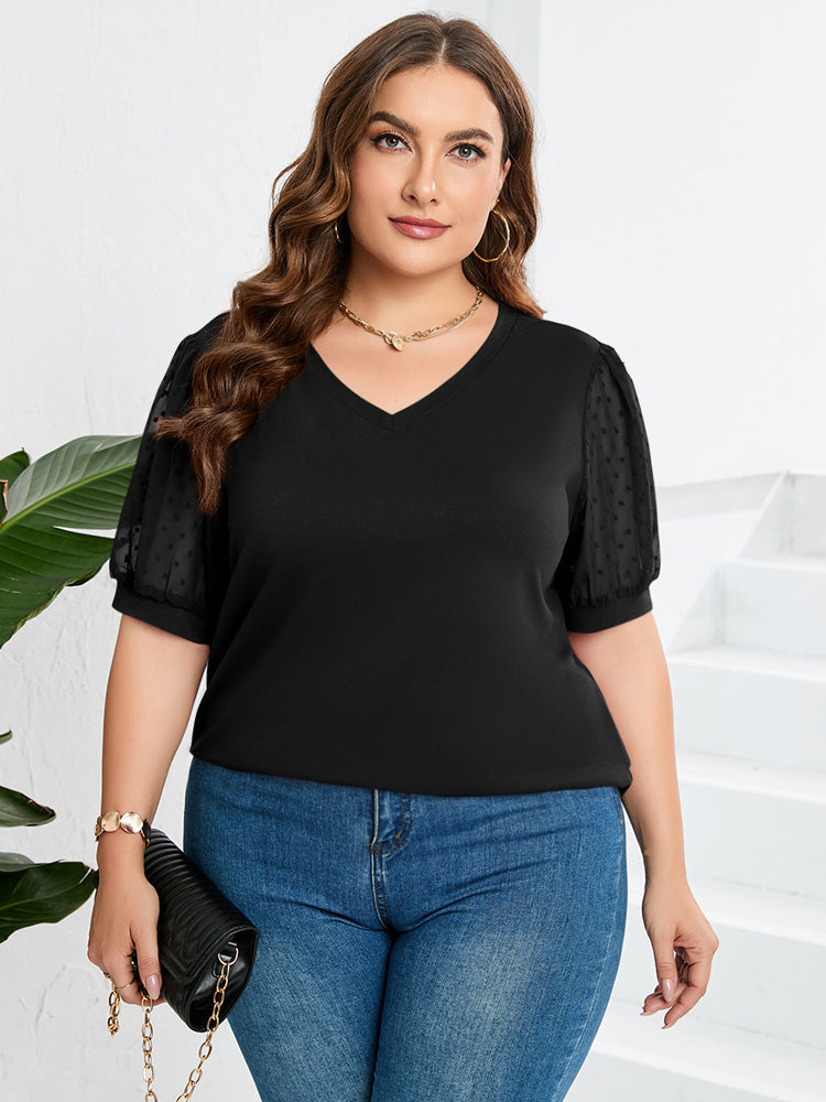 Élise | Top casual con scollatura a V