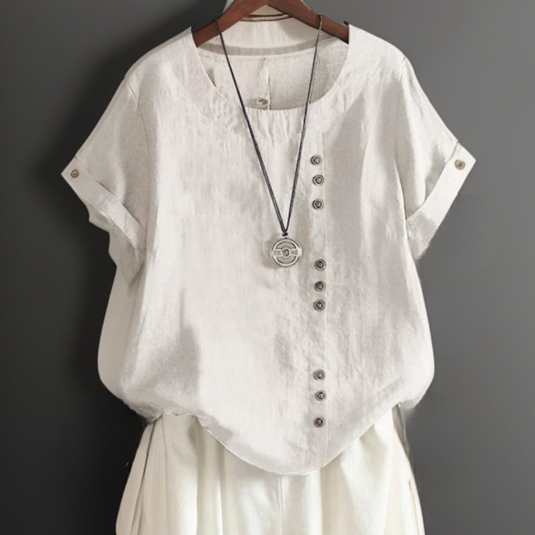 Isla | T-shirt chic con bottoni
