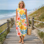Ella | Vestito Midi Floreale Pastello