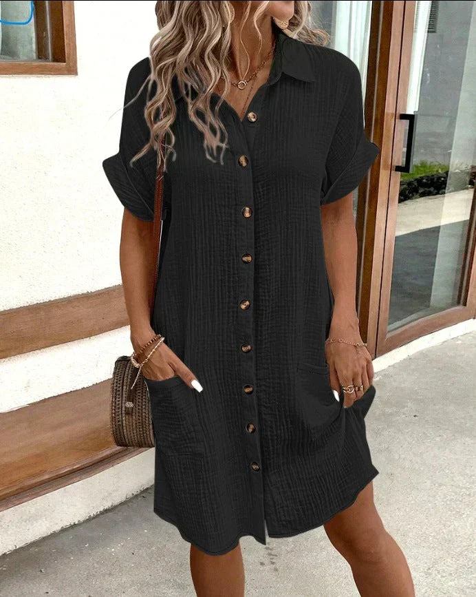 Dunya | elegante abito polo con cintura