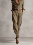 Zoë – Tuta Elegante in Tweed a Quadri