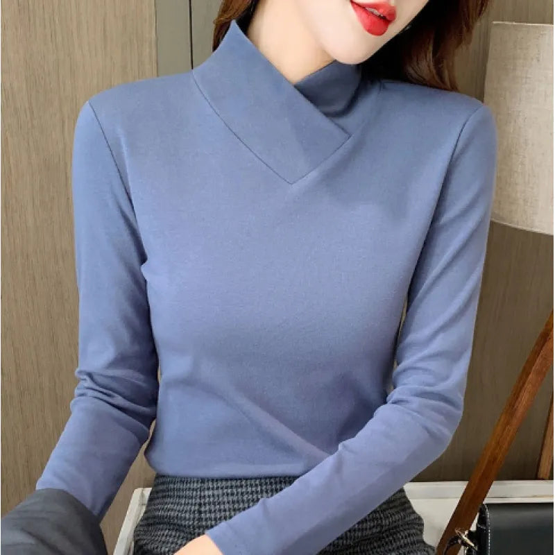 Liora | T-shirt collo alto chic